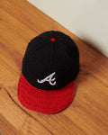 ATL Braves Crochet Fitted - Black